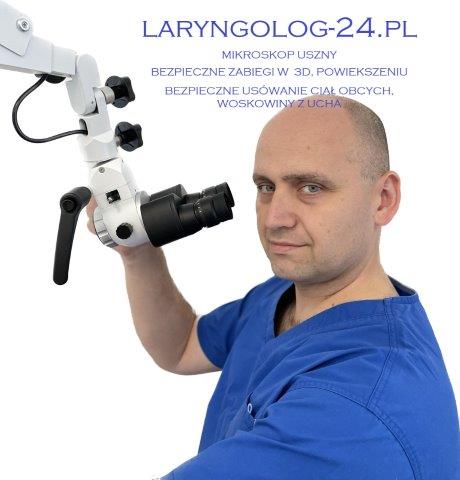 Mikroskop laryngologiczny w gabinecie